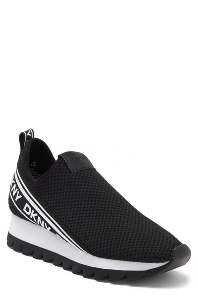 Dkny Alani Knit Sneaker In Black