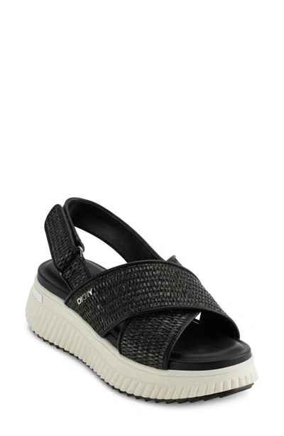 Dkny Malai Crossband Sandal In Black