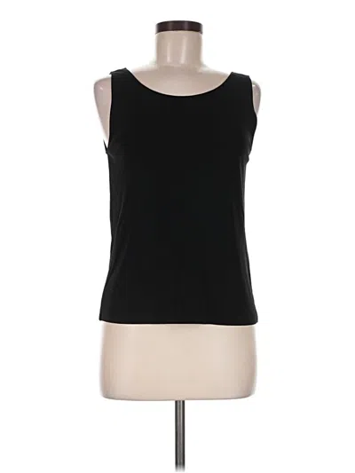 Pre-owned Dkny Sleeveless Top Black Scoop Neck Tops