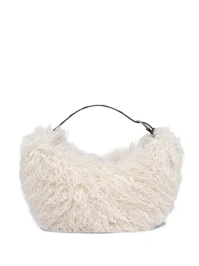 Dkny Small Ranna Faux-fur Tote Bag In White