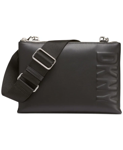 Dkny Tinsley Crossbody In Black,silv