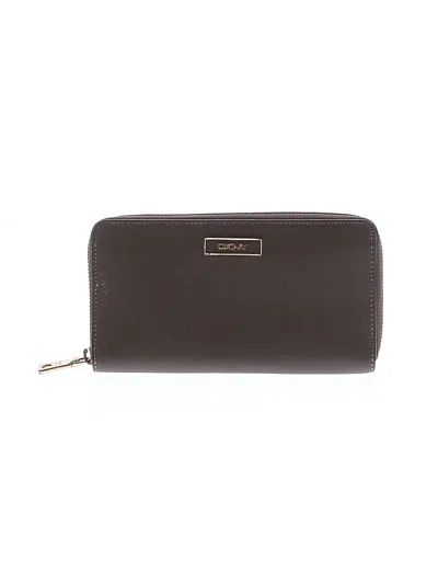 Pre-owned Dkny Wallet In Brown