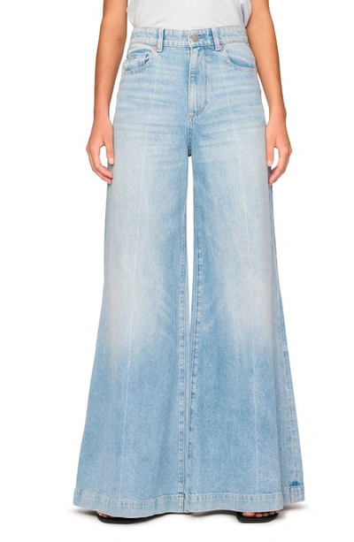 Dl1961 Lucila High Waist Ultra Wide Leg Jeans In Clear Sky