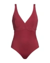 Dnud Woman One-piece Swimsuit Burgundy Size 6 Polyamide, Elastane In Red