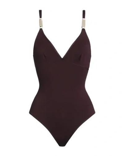 Dnud Woman One-piece Swimsuit Deep Purple Size 2 Polyamide, Elastane