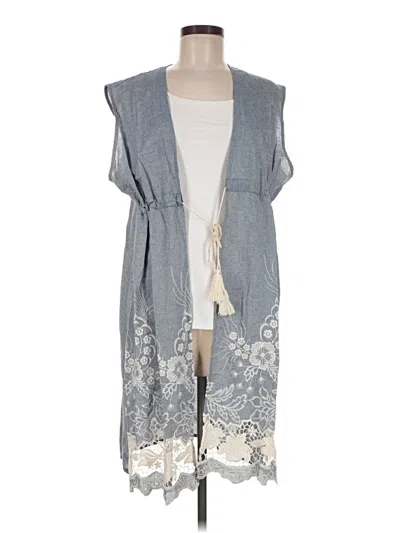 Pre-owned Do Everything In Love Kimono In Gray