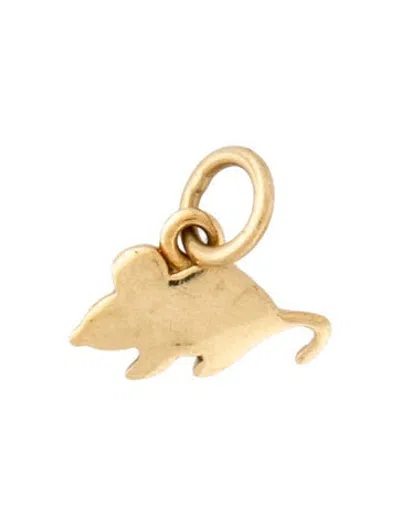 Pre-owned Dodo 18k Mouse Charm In Multicolor