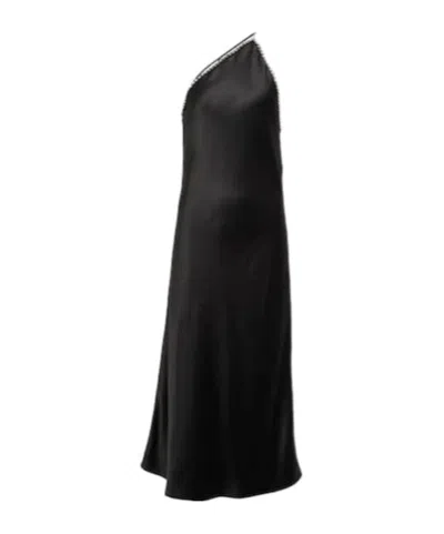 Dodo Bar Or Diana Crystal-embellished Midi Dress In Black