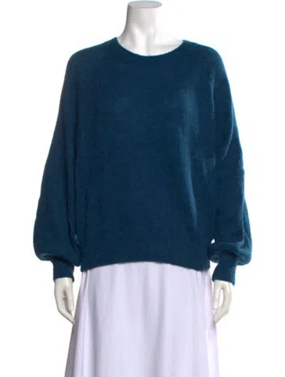 Pre-owned Doen Crew Neck Sweater In Blue