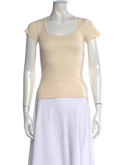 Pre-owned Doen Square Neckline Sweater In Neutrals