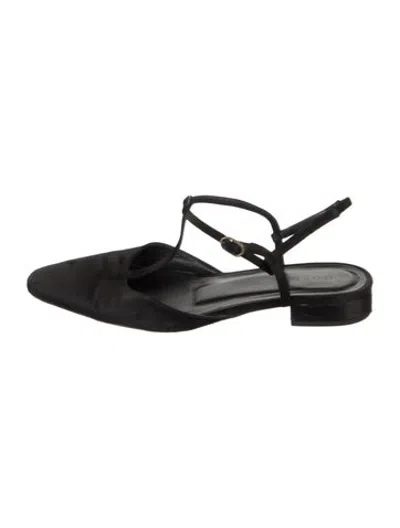 Pre-owned Doen Suede Flats In Black