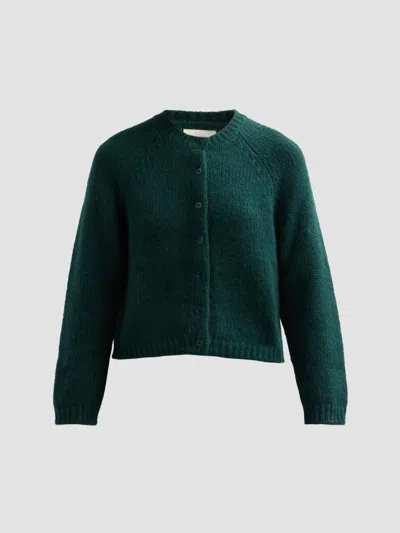 Doen Women's Darcy Merino Wool-cashmere Cardigan In Green