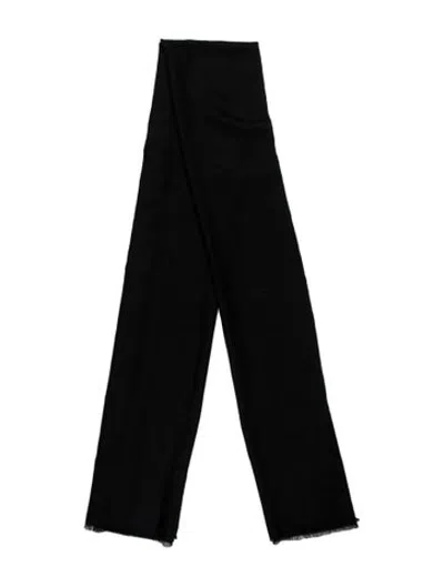 Pre-owned Doen Wool Scarf In Black