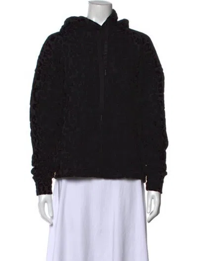 Pre-owned Dolce & Gabbana Animal Print Crew Neck Sweater In Black