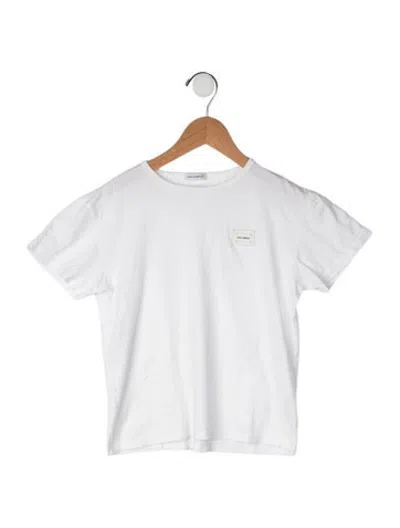 Pre-owned Dolce & Gabbana Kids' Basic T-shirt In White