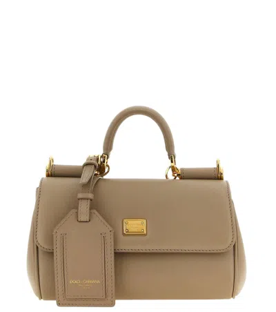 Dolce & Gabbana Brown My Sicily Mini Satchel