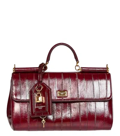 Dolce & Gabbana Cherry My Sicily Medium Satchel In Red