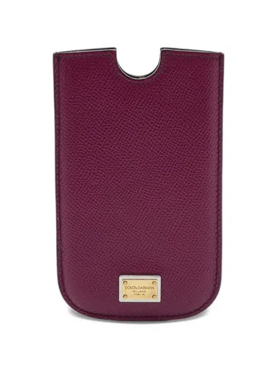Pre-owned Dolce & Gabbana Dauphine Phone Cover In Pink