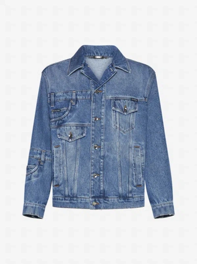 Dolce & Gabbana Denim Jacket In Light Blue