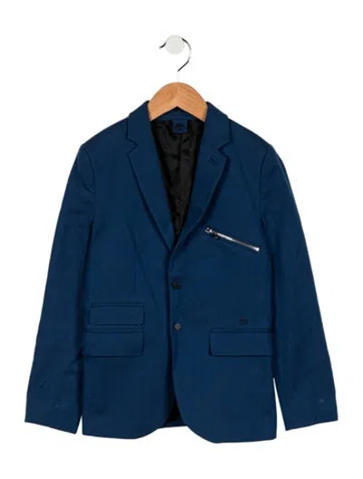Pre-owned Dolce & Gabbana Kids Boys Solid Blazer In Blue