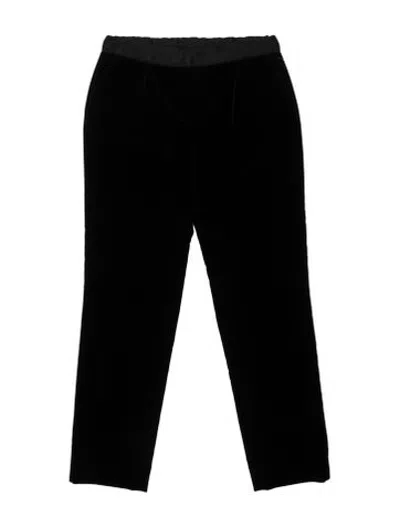 Pre-owned Dolce & Gabbana Kids' Girls Black Velvet Pants