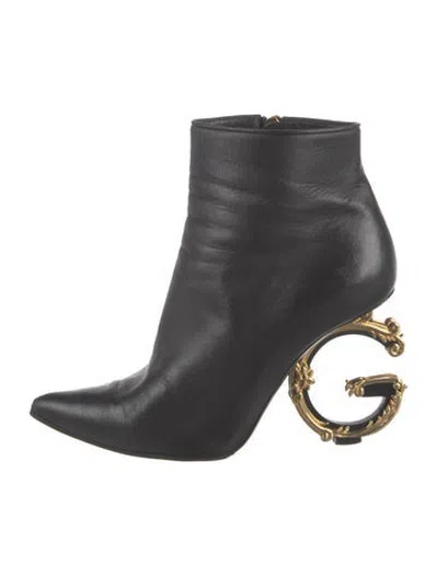 Pre-owned Dolce & Gabbana Leather Boots In Black