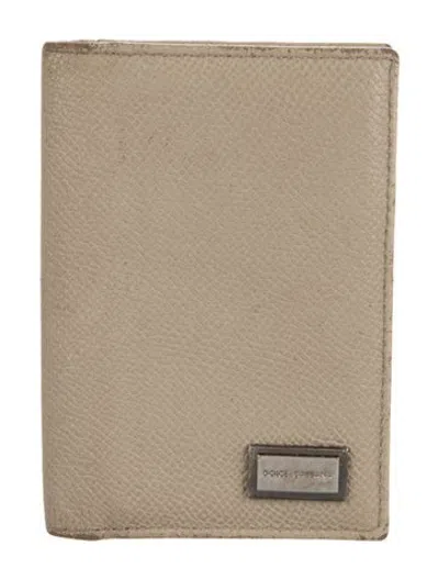 Pre-owned Dolce & Gabbana Leather Card Holder In Brown