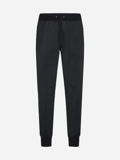 Dolce & Gabbana Logo-plaque Track Trousers In Black