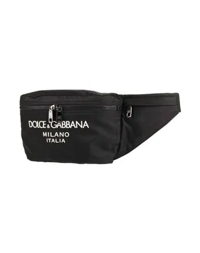 Dolce & Gabbana Man Belt Bag Black Size - Polyamide, Acrylic, Viscose, Calfskin