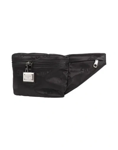 Dolce & Gabbana Man Belt Bag Black Size - Polyamide, Nylon, Calfskin, Acrylic