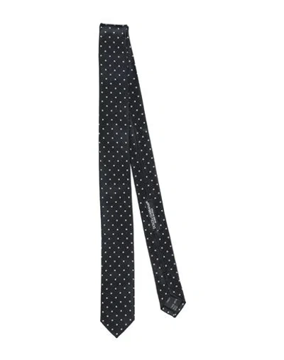 Dolce & Gabbana Man Ties & Bow Ties Midnight Blue Size - Silk