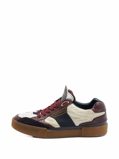 Pre-owned Dolce & Gabbana Miami D.n.a. Panelled Sneakers In Red