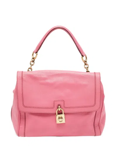 Pre-owned Dolce & Gabbana Miss Bonita Satchel Bag In Pink