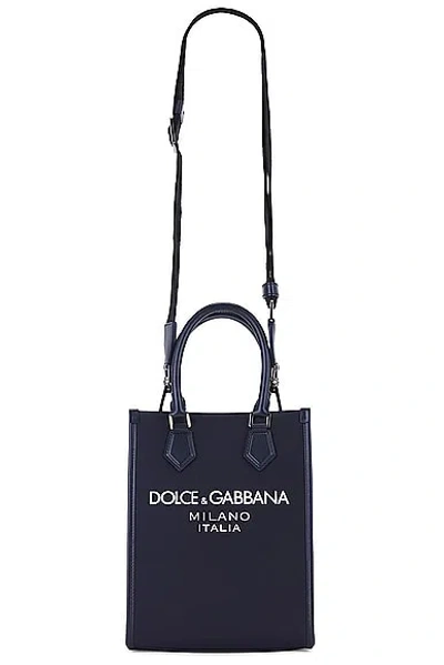 Dolce & Gabbana Nylon Bag In Blue