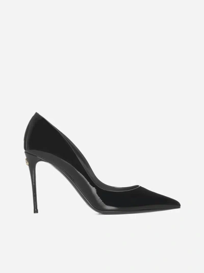 Dolce & Gabbana Patent Leather Pumps In Black