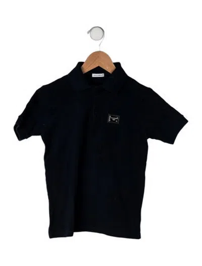 Pre-owned Dolce & Gabbana Kids' Polo Shirt In Blue
