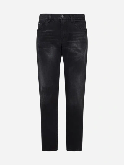 Dolce & Gabbana Regular-fit Jeans In Black