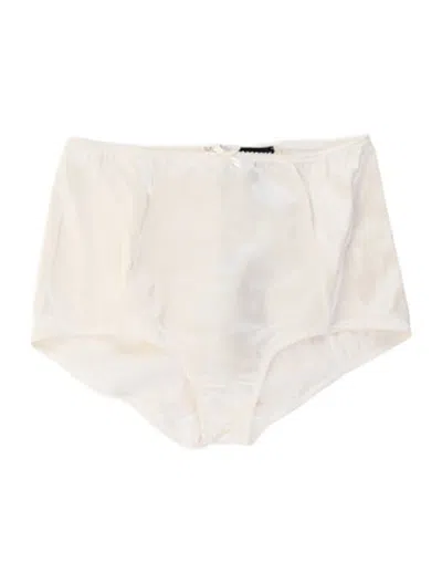 Pre-owned Dolce & Gabbana Silk Bow Accents Pajamas W/ Tags In Neutrals