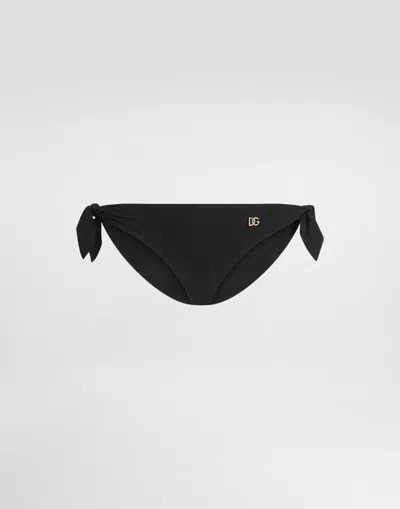 Dolce & Gabbana Slip C/fiocchi In Black