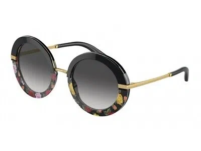 Pre-owned Dolce & Gabbana Sunglasses Dg4393 34008g Black Grey Woman In Gray