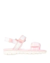 Dolce & Gabbana Babies'  Toddler Girl Sandals Pink Size 9c Textile Fibers, Soft Leather