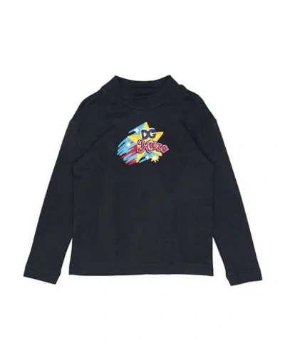 Dolce & Gabbana Babies'  Toddler Boy T-shirt Midnight Blue Size 4 Modal, Cotton