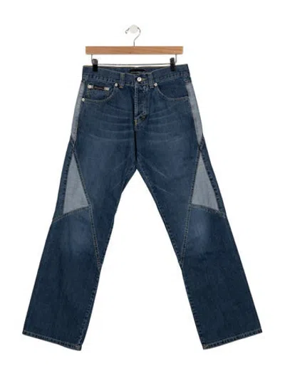 Pre-owned Dolce & Gabbana Vintage Flared Jeans In Blue