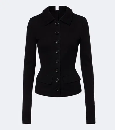Dolce & Gabbana Virgin Wool Cardigan In Black