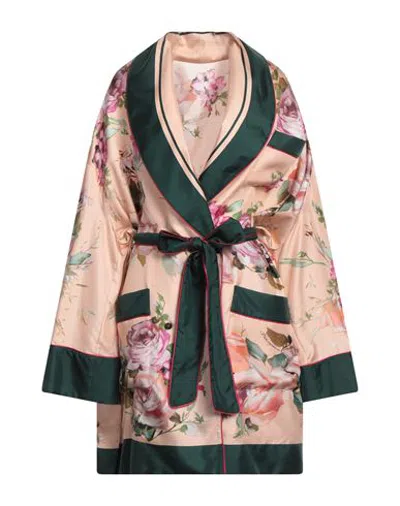 Dolce & Gabbana Woman Overcoat Blush Size 8 Silk In Pink