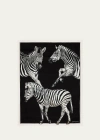 Dolce & Gabbana Zebra Silk Quilted Throw, 55" X 71" In Animal Print