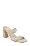 Dolce Vita Ilva Slide Sandal In White/ Natural Leather