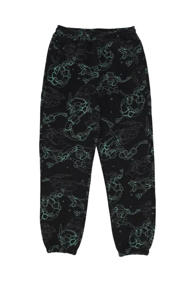 Dolly Noire Men's Jumpsuit Rayquaza Pattern Sweatpants Black