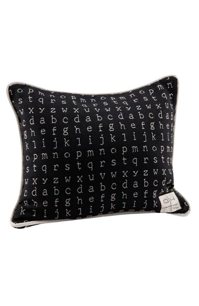 Domani Home Abc Accent Pillow Cover In Black