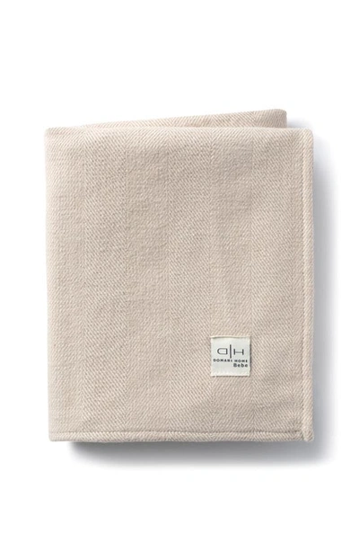 Domani Home Chevron Baby Blanket In Latte